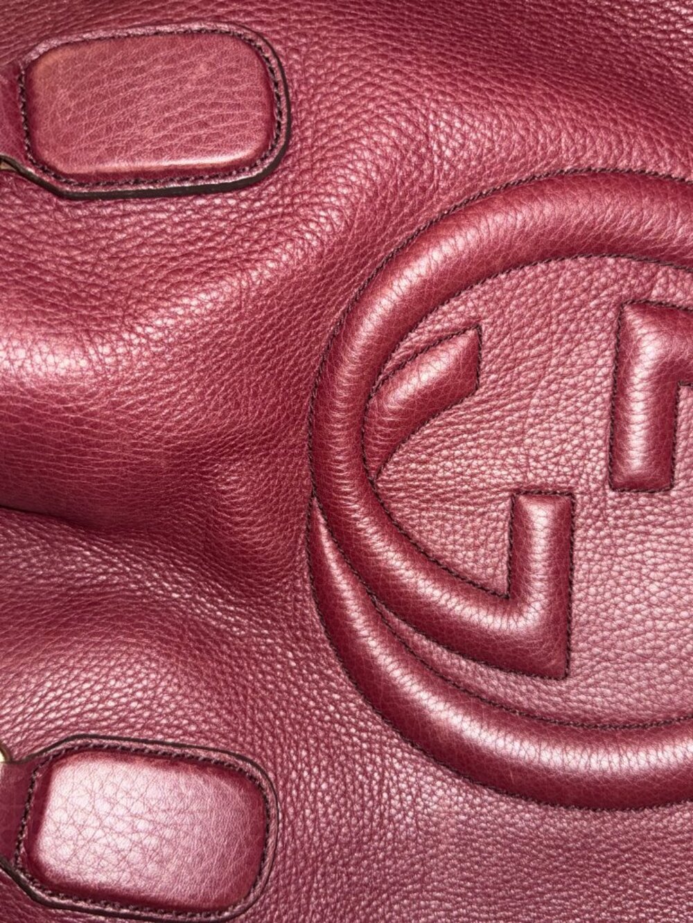 Gucci Soho Hobo Shoulder Tote Burgundy Bordeaux - Picture 6 of 12